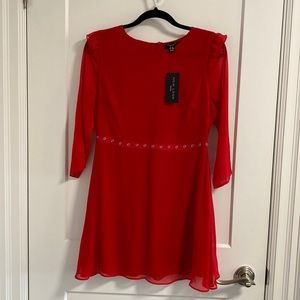 NEW LOOK Red Dress, Size 8 (NWT)
